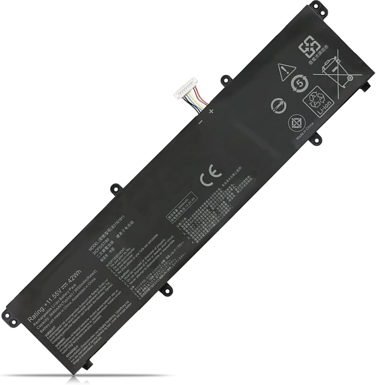 Accu voor B31N1911 C31N1911 ASUS TP420IA TP470EA TM420IA TP470EZ X421(compatible)