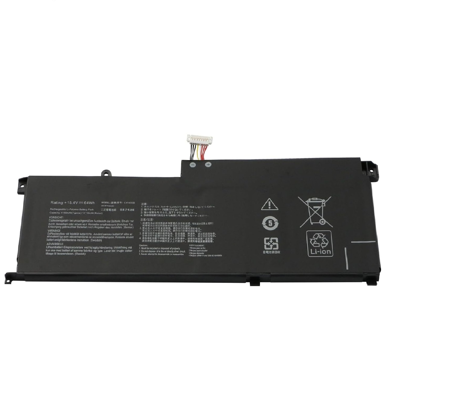 Accu voor C41N2002 Asus ZenBook Pro 15 UX535L UX535LH UX535LI 15,4V(compatible)